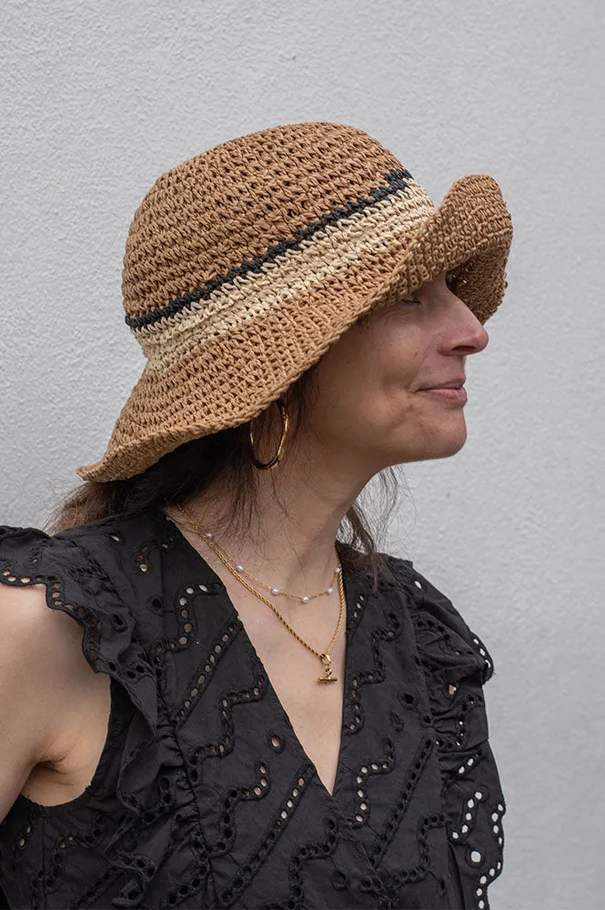Numph Trish Sesame Straw Hat