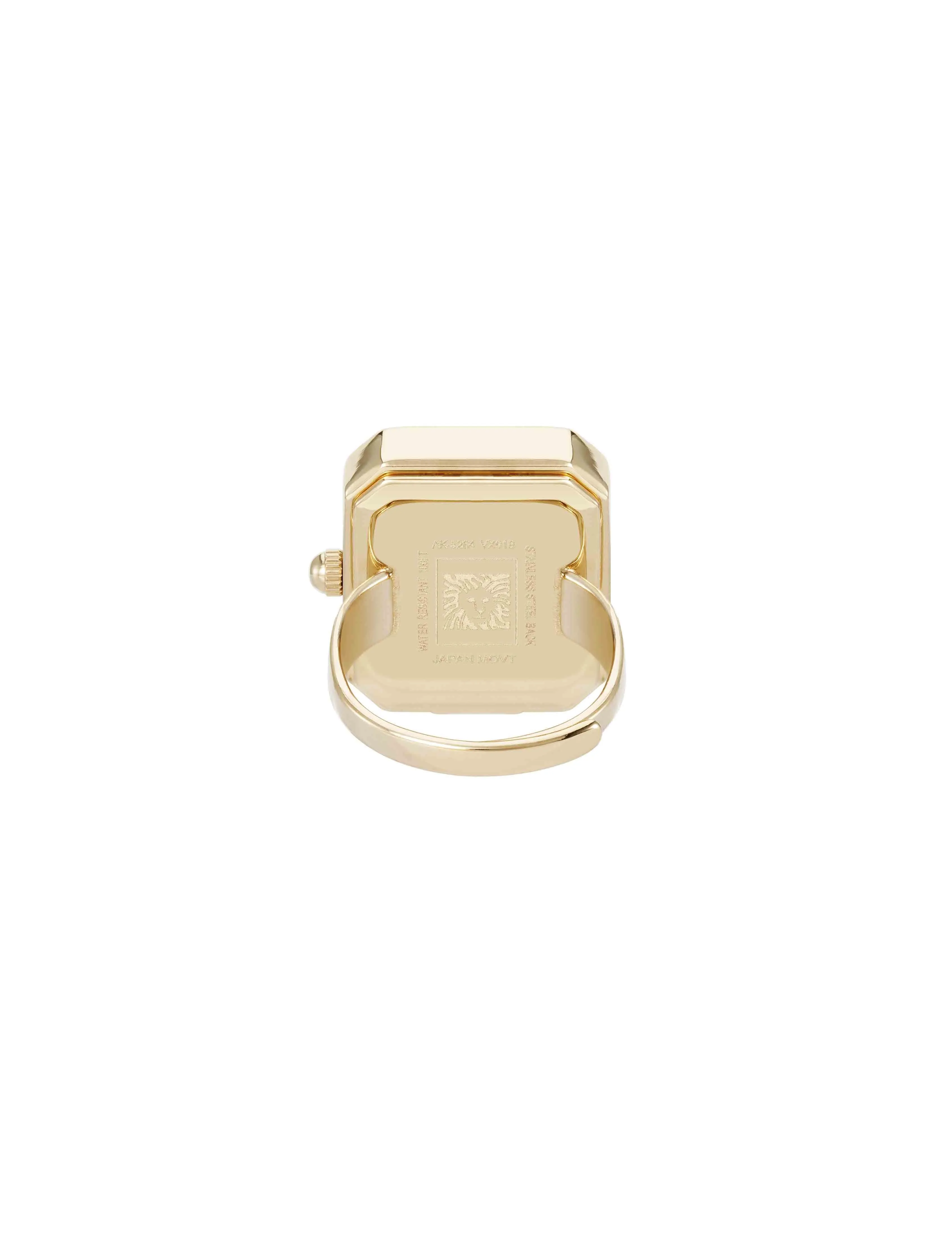 Octagonal Crystal Bezel Ring Watch