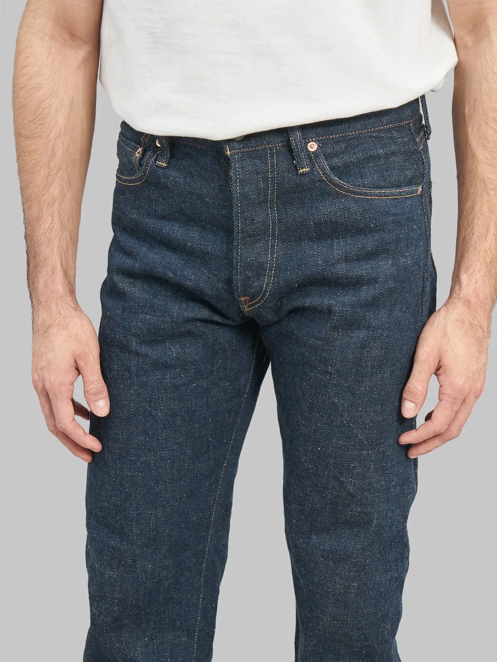 ONI Denim 288ZR-KABEG Secret Denim Kabuki Beige 20oz Regular Straight Jeans