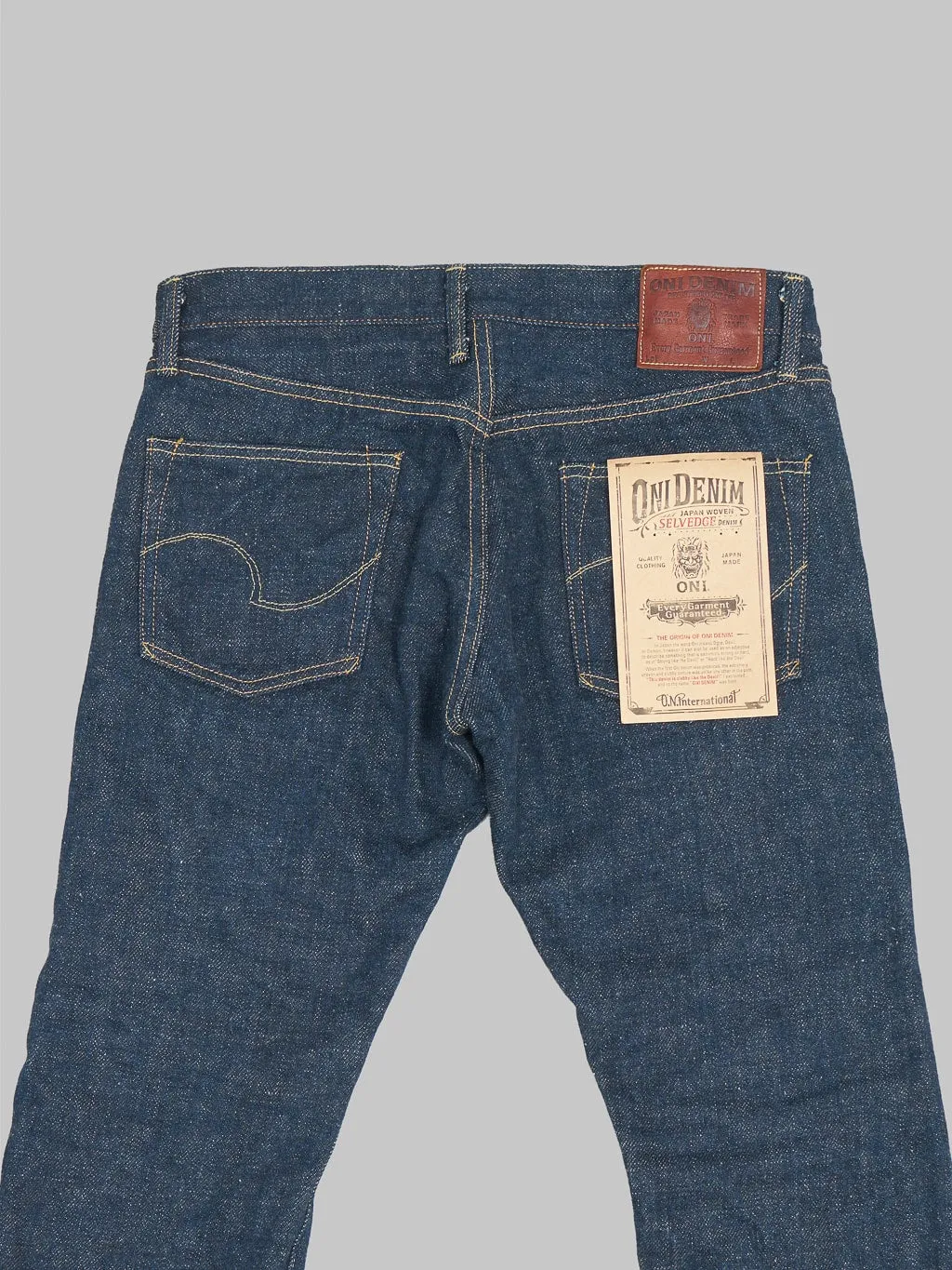 ONI Denim 288ZR-KABEG Secret Denim Kabuki Beige 20oz Regular Straight Jeans