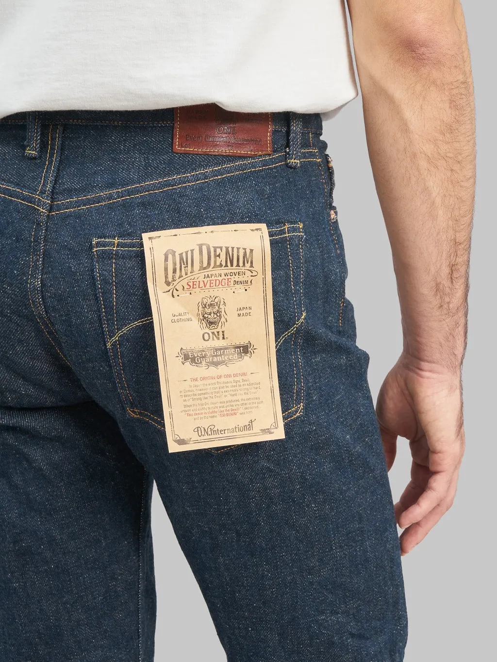 ONI Denim 288ZR-KABEG Secret Denim Kabuki Beige 20oz Regular Straight Jeans