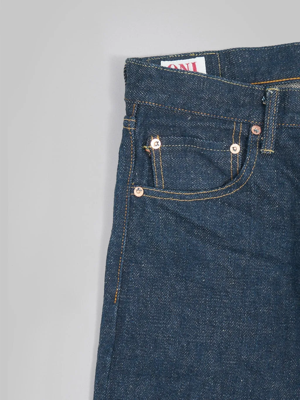 ONI Denim 288ZR-KABEG Secret Denim Kabuki Beige 20oz Regular Straight Jeans