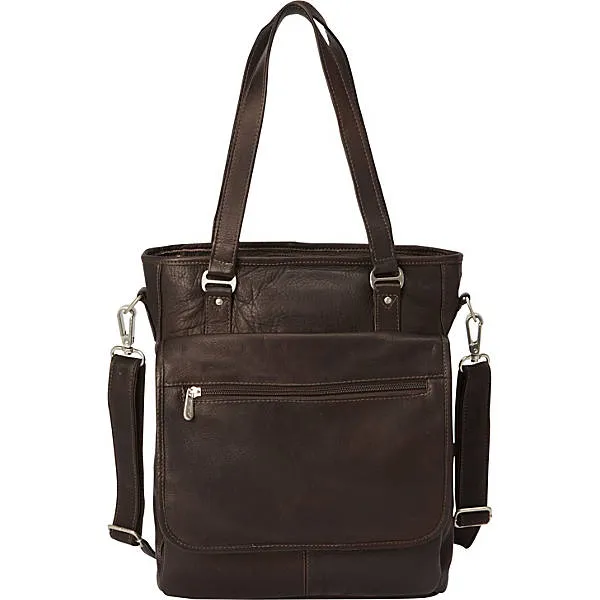 Piel Leather Laptop/Tablet Carry all Tote Bag