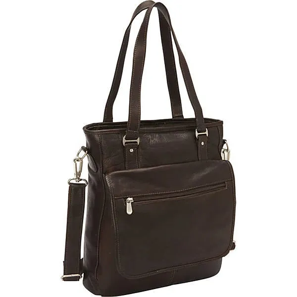 Piel Leather Laptop/Tablet Carry all Tote Bag