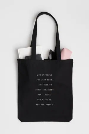 "New Beginnings" Tote Bag