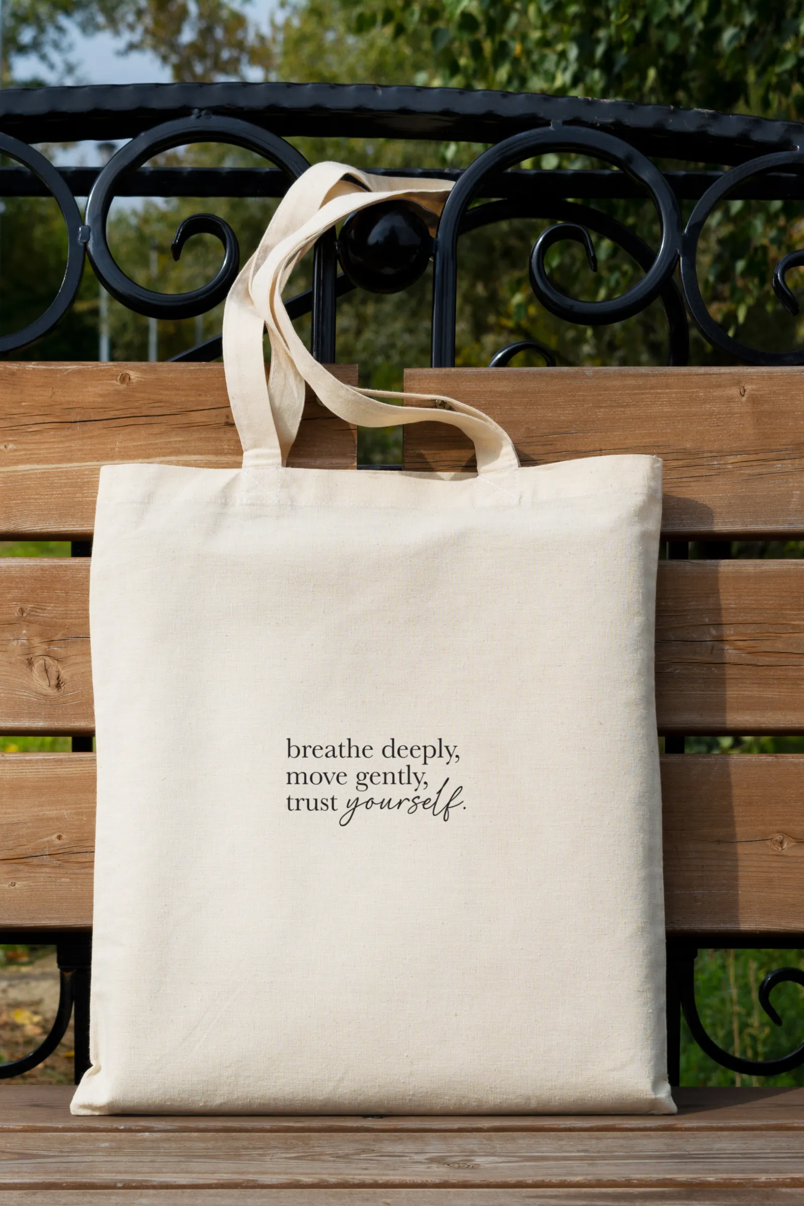 "Trust yourself" Tote Bag