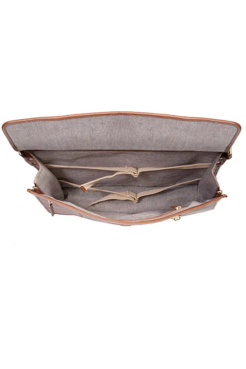 Scully Overnight leather workbag
