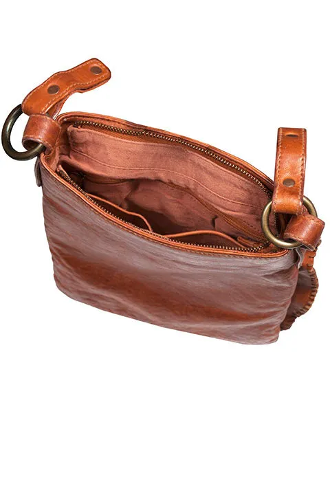Scully Soft Leather Edge Flap Handbag