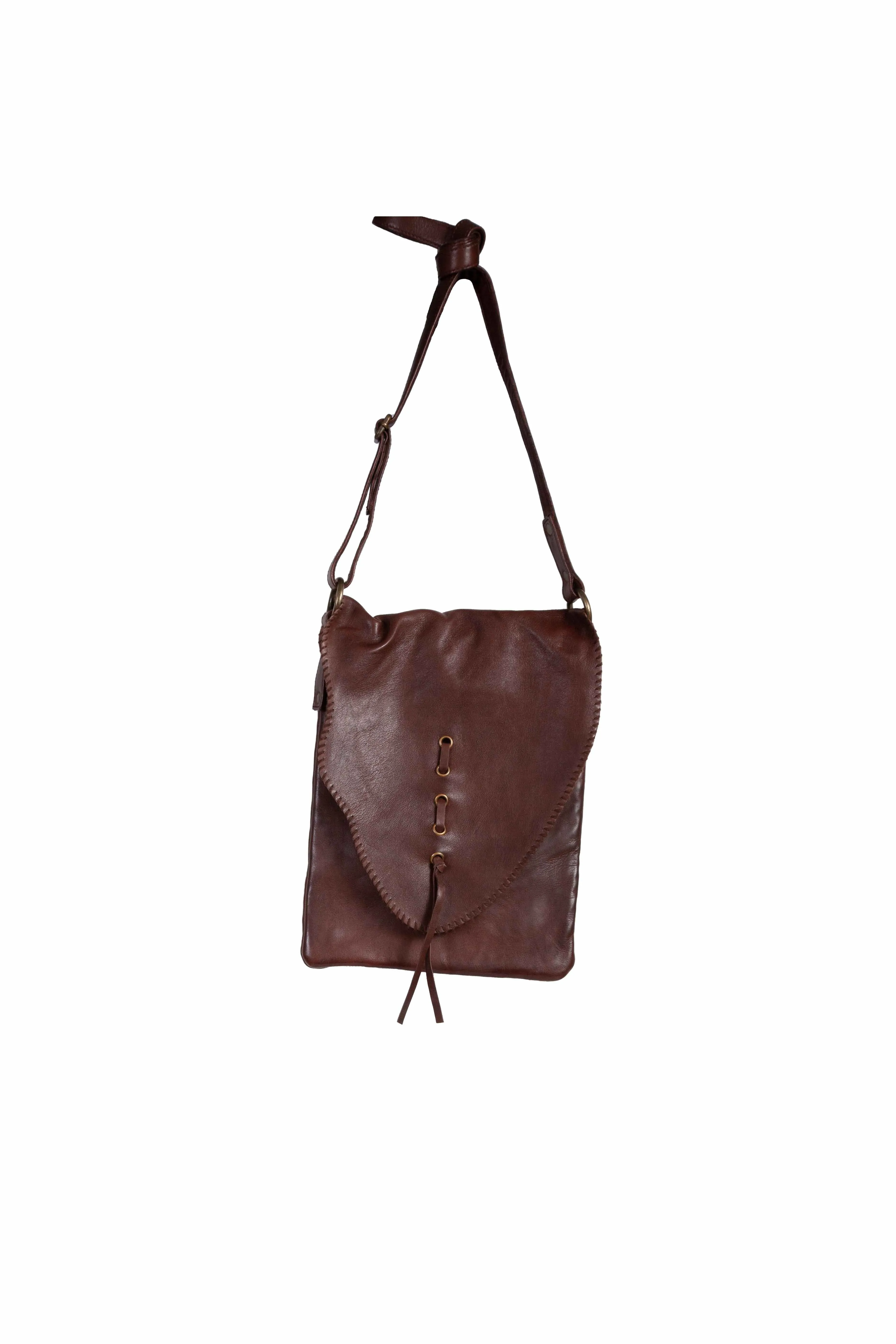 Scully Soft Leather Edge Flap Handbag