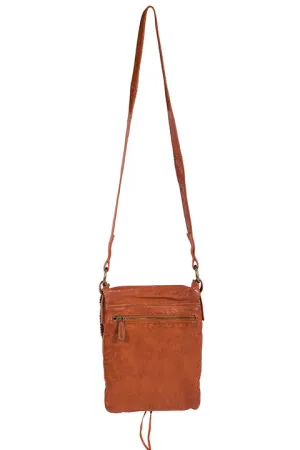 Scully Soft Leather Edge Flap Handbag