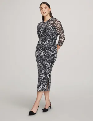 Side Ruched Midi Dress - Sale