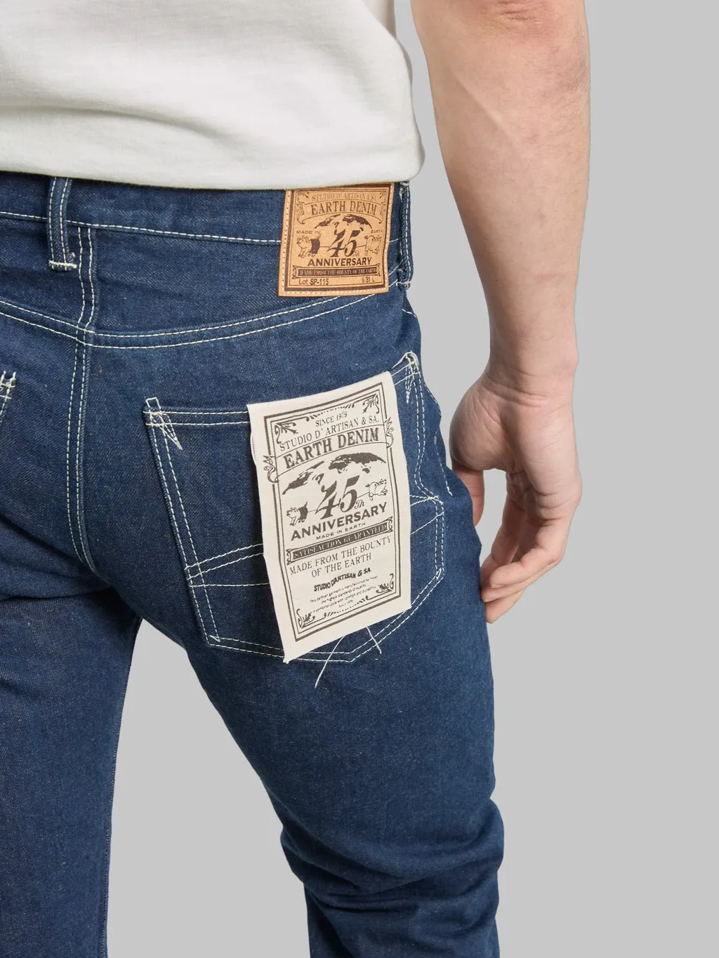 Studio D'Artisan SP-115 15oz Earth Denim 45th Anniversary Regular Straight Jeans