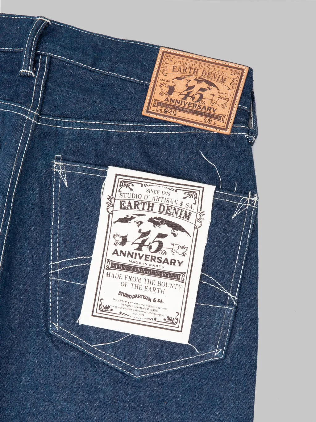 Studio D'Artisan SP-115 15oz Earth Denim 45th Anniversary Regular Straight Jeans