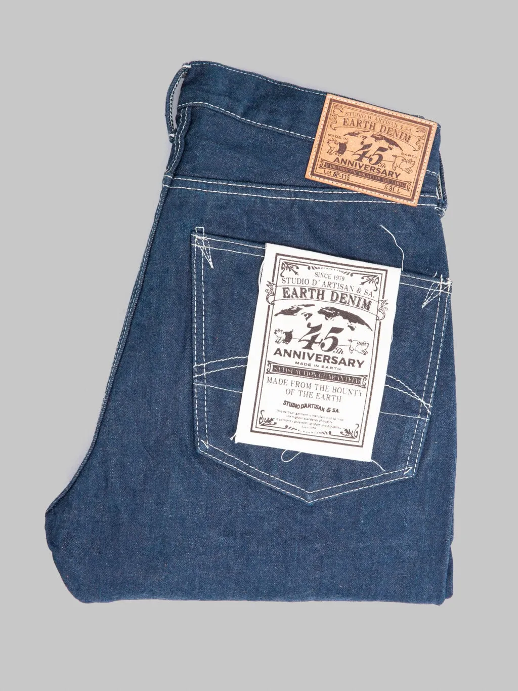 Studio D'Artisan SP-115 15oz Earth Denim 45th Anniversary Regular Straight Jeans