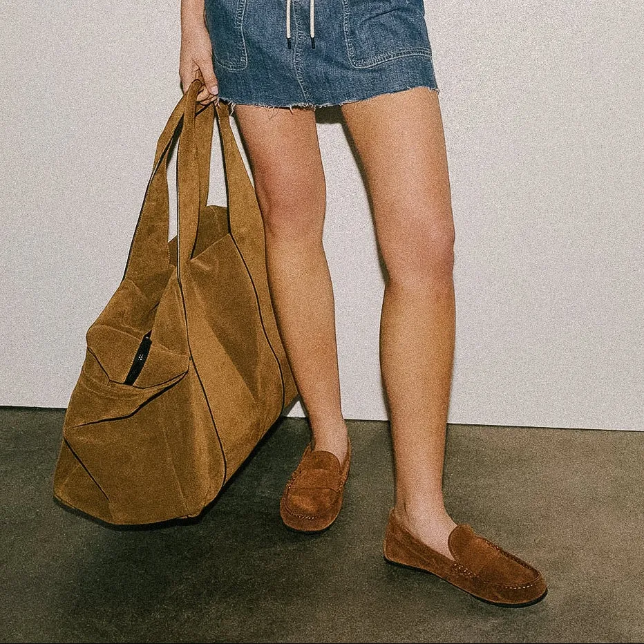 Suede Montecito Weekend Bag - Tabacco