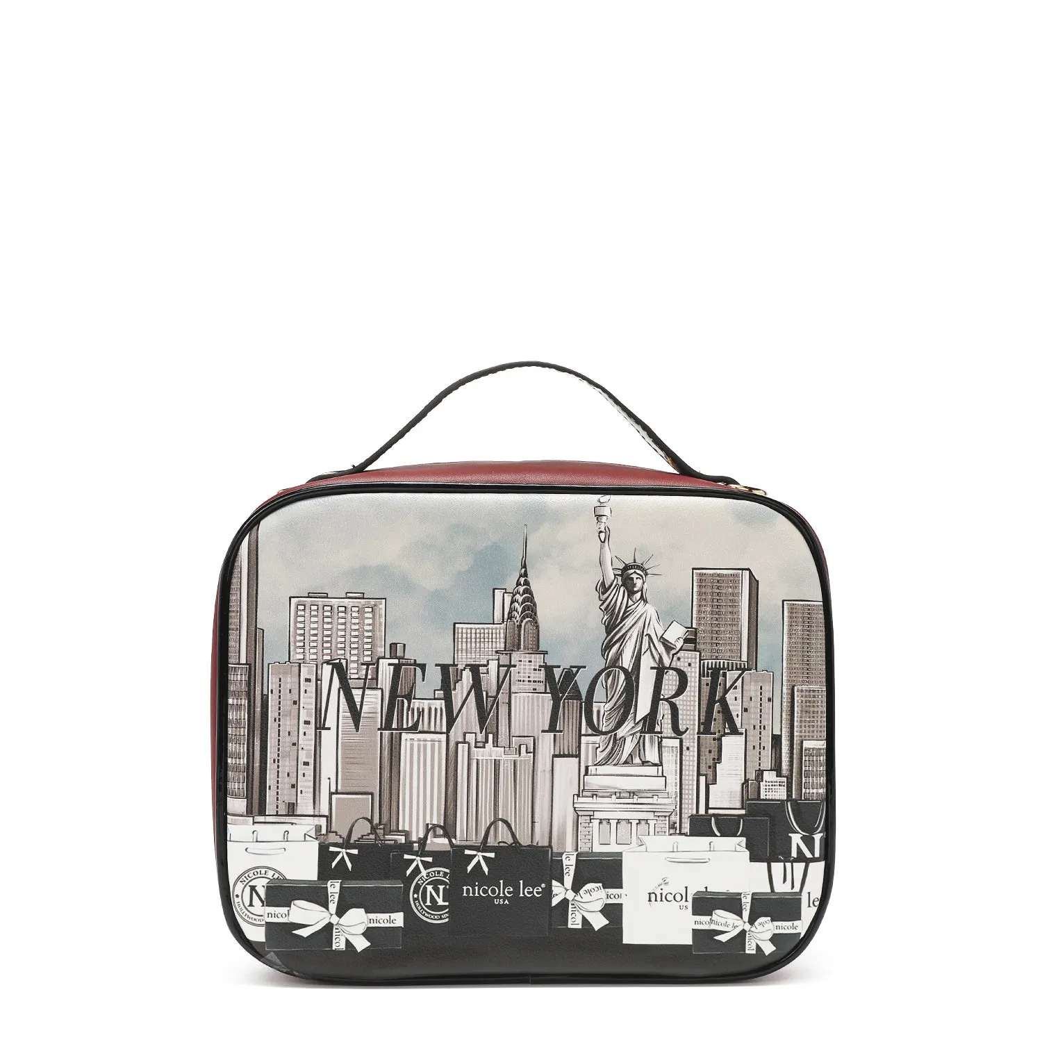 TRAVEL HANDBAG WITH POUCH SET